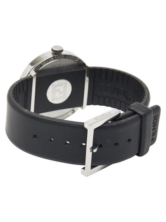 Fendi Bousra 8010 g Silver Black Stainless Steel Rubber main image 4